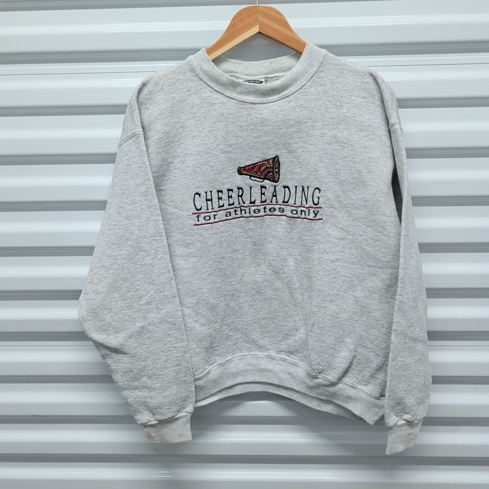 Lee Sweatshirt Size M Womens Gray Cheerleading For Athletes Only Vintage 90s USA